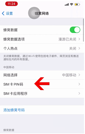 明溪苹果14维修网分享如何给iPhone14的SIM卡设置密码 