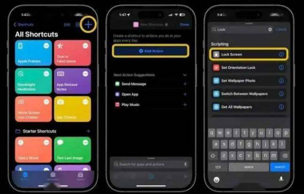 明溪苹果14锁屏维修店分享iPhone14升级iOS16.4后如何创建锁屏快捷方式 